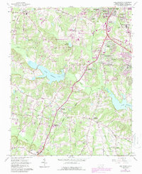 Lake Wheeler 1964 topographic map thumbnail