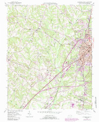 Lexington West 1950 topographic map thumbnail
