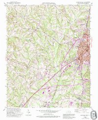 Lexington West 1950 topographic map thumbnail