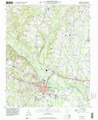 Lillington 1997 topographic map thumbnail