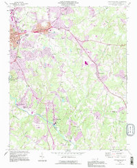 Lincolnton East 1993 topographic map thumbnail