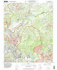 Manchester 1997 topographic map thumbnail