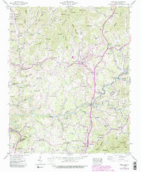 Mars Hill 1945 topographic map thumbnail