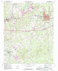 Mebane 1969 topographic map thumbnail