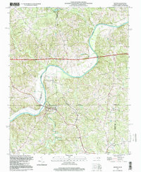 Milton 1997 topographic map thumbnail