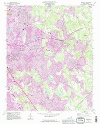 Mint Hill 1993 topographic map thumbnail