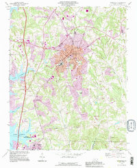 Mooresville 1993 topographic map thumbnail