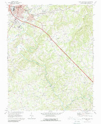 Mount Airy South 1970 topographic map thumbnail