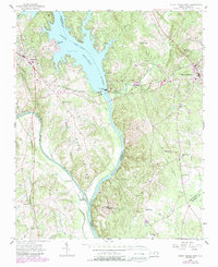 Mount Gilead West 1956 topographic map thumbnail