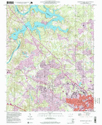 Mountain Island Lake 1997 topographic map thumbnail