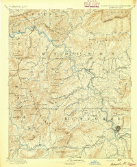 Asheville 1894 topographic map thumbnail