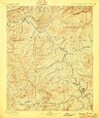 Asheville 1894 topographic map thumbnail