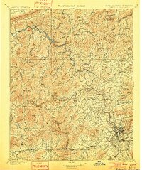 Asheville 1901 topographic map thumbnail
