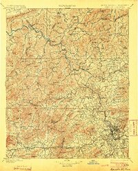 Asheville 1901 topographic map thumbnail
