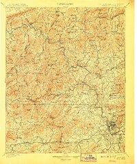 Asheville 1901 topographic map thumbnail