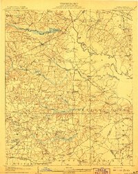 Four Oaks 1908 topographic map thumbnail
