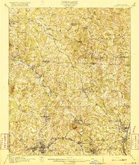 Gastonia 1916 topographic map thumbnail