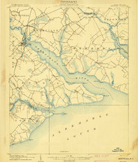 Hertford 1906 topographic map thumbnail