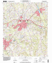 Zebulon 1999 topographic map thumbnail