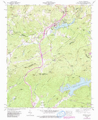 Zirconia 1946 topographic map thumbnail