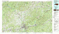 Asheville 1985 topographic map thumbnail