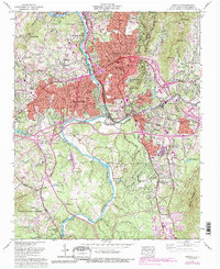 Asheville 1961 topographic map thumbnail