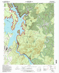 Badin 1994 topographic map thumbnail