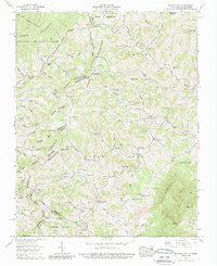 Baldwin Gap 1959 topographic map thumbnail