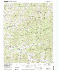 Barnardsville 1998 topographic map thumbnail