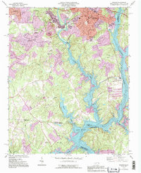 Belmont 1993 topographic map thumbnail