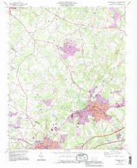 Bessemer City 1993 topographic map thumbnail