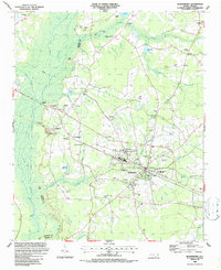 Bladenboro 1986 topographic map thumbnail