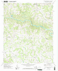 Boiling Springs South 1971 topographic map thumbnail