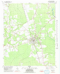 Burgaw 1981 topographic map thumbnail