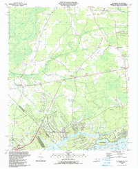 Calabash 1990 topographic map thumbnail