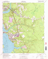 Camp Lejeune 1952 topographic map thumbnail