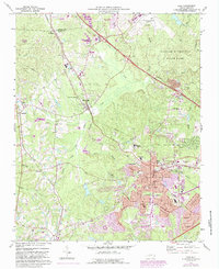 Cary 1973 topographic map thumbnail