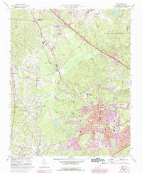 Cary 1973 topographic map thumbnail