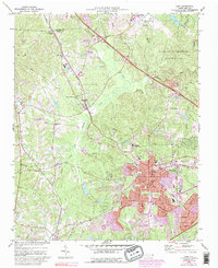 Cary 1973 topographic map thumbnail