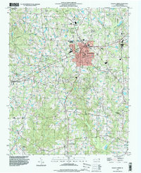 Fuquay-Varina 1993 topographic map thumbnail