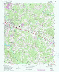 Garner 1964 topographic map thumbnail