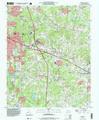 Garner 1993 topographic map thumbnail