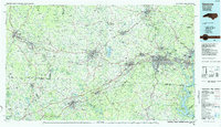 Gastonia 1986 topographic map thumbnail