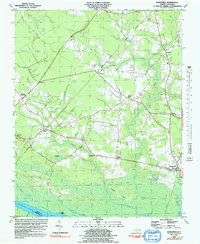 Gatesville 1981 topographic map thumbnail