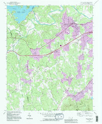 Glen Alpine 1993 topographic map thumbnail