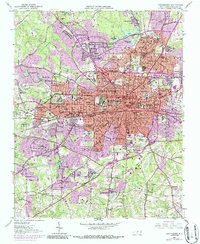 Greensboro 1951 topographic map thumbnail