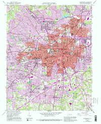 Greensboro 1951 topographic map thumbnail