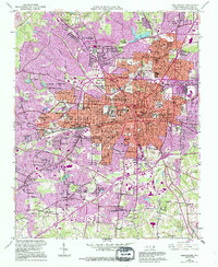 Greensboro 1951 topographic map thumbnail