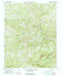 Hanging Rock 1964 topographic map thumbnail