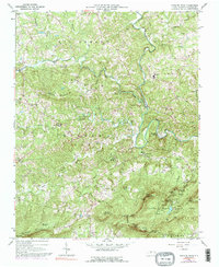 Hanging Rock 1964 topographic map thumbnail